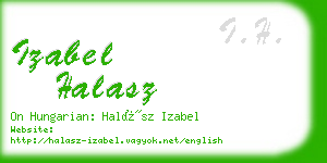 izabel halasz business card